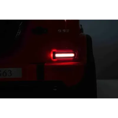 Elektrické autíčko Mercedes-Benz G63 AMG 4x4² Dvoumístné 12V, černé, MP3 Přehrávač s USB/AUX vstupem, Pohon 4x4, Baterie 12V14Ah