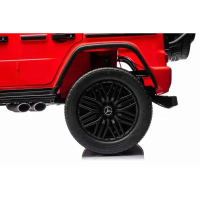Elektrické autíčko Mercedes-Benz G63 AMG 4x4² Dvoumístné 12V, černé, MP3 Přehrávač s USB/AUX vstupem, Pohon 4x4, Baterie 12V14Ah