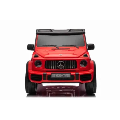 Elektrické autíčko Mercedes-Benz G63 AMG 4x4² Dvoumístné 12V, červené, MP3 Přehrávač s USB/AUX vstupem, Pohon 4x4, Baterie 12V14