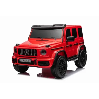 Elektrické autíčko Mercedes-Benz G63 AMG 4x4² Dvoumístné 12V, červené, MP3 Přehrávač s USB/AUX vstupem, Pohon 4x4, Baterie 12V14