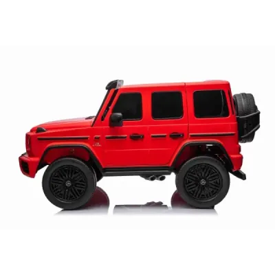 Elektrické autíčko Mercedes-Benz G63 AMG 4x4² Dvoumístné 12V, červené, MP3 Přehrávač s USB/AUX vstupem, Pohon 4x4, Baterie 12V14