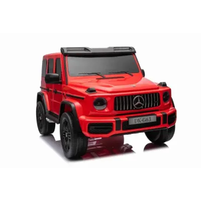 Elektrické autíčko Mercedes-Benz G63 AMG 4x4² Dvoumístné 12V, červené, MP3 Přehrávač s USB/AUX vstupem, Pohon 4x4, Baterie 12V14