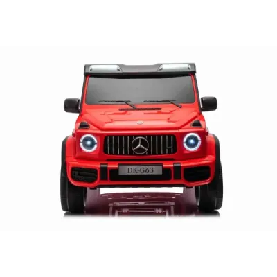 Elektrické autíčko Mercedes-Benz G63 AMG 4x4² Dvoumístné 12V, červené, MP3 Přehrávač s USB/AUX vstupem, Pohon 4x4, Baterie 12V14