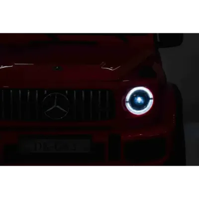 Elektrické autíčko Mercedes-Benz G63 AMG 4x4² Dvoumístné 12V, červené, MP3 Přehrávač s USB/AUX vstupem, Pohon 4x4, Baterie 12V14