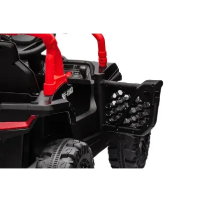Elektrické autíčko UTV Small 12V, černý, Pohon zadních kol, 12V baterie, Plastová kola, široké dvojité sedátko, 2,4 GHz Dálkový 