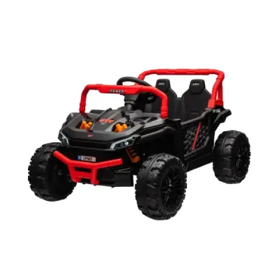 Elektrické autíčko UTV Small 12V, černý, Pohon zadních kol, 12V baterie, Plastová kola, široké dvojité sedátko, 2,4 GHz Dálkový 