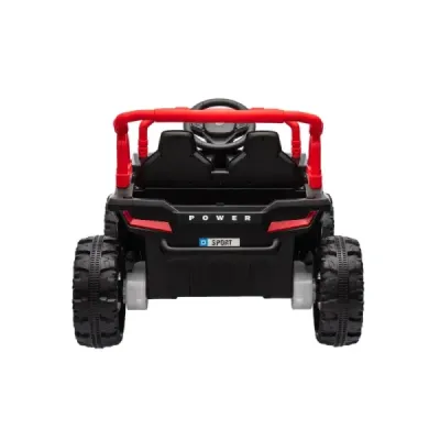 Elektrické autíčko UTV Small 12V, černý, Pohon zadních kol, 12V baterie, Plastová kola, široké dvojité sedátko, 2,4 GHz Dálkový 
