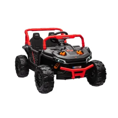 Elektrické autíčko UTV Small 12V, černý, Pohon zadních kol, 12V baterie, Plastová kola, široké dvojité sedátko, 2,4 GHz Dálkový 