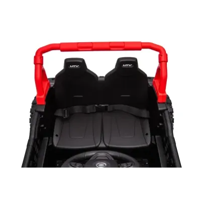 Elektrické autíčko UTV Small 12V, černý, Pohon zadních kol, 12V baterie, Plastová kola, široké dvojité sedátko, 2,4 GHz Dálkový 