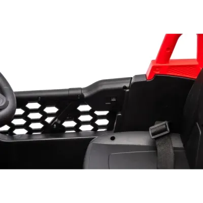 Elektrické autíčko UTV Small 12V, černý, Pohon zadních kol, 12V baterie, Plastová kola, široké dvojité sedátko, 2,4 GHz Dálkový 