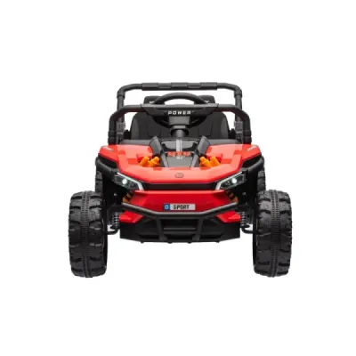 Elektrické autíčko UTV Small 12V, červený, Pohon zadních kol, 12V baterie, Plastová kola, široké dvojité sedátko, 2,4 GHz Dálkov