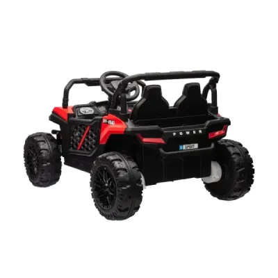 Elektrické autíčko UTV Small 12V, červený, Pohon zadních kol, 12V baterie, Plastová kola, široké dvojité sedátko, 2,4 GHz Dálkov