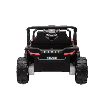 Elektrické autíčko UTV Small 12V, červený, Pohon zadních kol, 12V baterie, Plastová kola, široké dvojité sedátko, 2,4 GHz Dálkov
