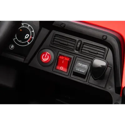 Elektrické autíčko UTV Small 12V, červený, Pohon zadních kol, 12V baterie, Plastová kola, široké dvojité sedátko, 2,4 GHz Dálkov