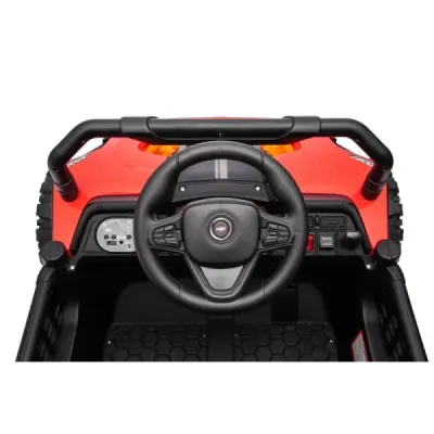 Elektrické autíčko UTV Small 12V, červený, Pohon zadních kol, 12V baterie, Plastová kola, široké dvojité sedátko, 2,4 GHz Dálkov