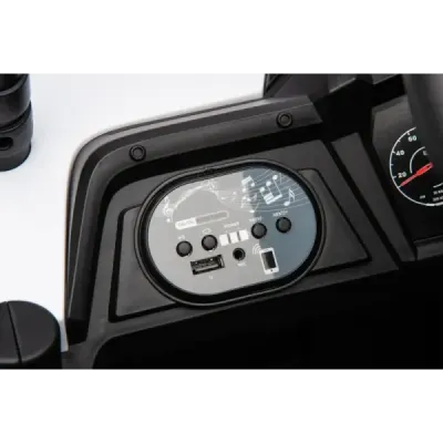 Elektrické autíčko UTV Small 12V, bílý, Pohon zadních kol, 12V baterie, Plastová kola, široké dvojité sedátko, 2,4 GHz Dálkový o