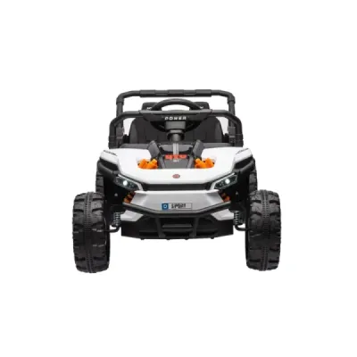 Elektrické autíčko UTV Small 12V, bílý, Pohon zadních kol, 12V baterie, Plastová kola, široké dvojité sedátko, 2,4 GHz Dálkový o