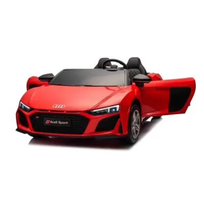 Elektrické autíčko Audi R8 SPYDER Dvoumístné 24V, červené, MP3 Přehrávač s USB/AUX a Bluetoothem, Baterie 24V/14Ah, 2 x 200W Mot Elektrické autíčko Audi R8 SPYDER Dvoumístné 24V, červené, MP3 Přehrávač s USB/AUX a Bluetoothem, Baterie 24V/14Ah, 2 x 200W Mot