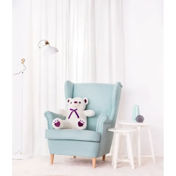 Plyšový medvěd VALOR 70 cm bílý