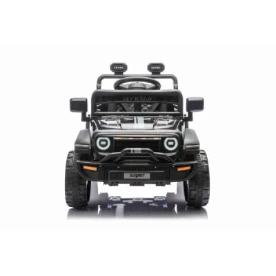 Elektrické autíčko OFFROAD NEW s pohonem zadních kol, černé, Lithiová baterie, Vysoký podvozek, široké sedátko, Odpružené náprav