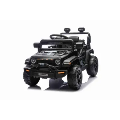 Elektrické autíčko OFFROAD NEW s pohonem zadních kol, černé, Lithiová baterie, Vysoký podvozek, široké sedátko, Odpružené náprav