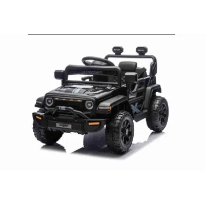 Elektrické autíčko OFFROAD NEW s pohonem zadních kol, černé, Lithiová baterie, Vysoký podvozek, široké sedátko, Odpružené náprav