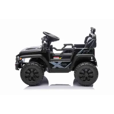 Elektrické autíčko OFFROAD NEW s pohonem zadních kol, černé, Lithiová baterie, Vysoký podvozek, široké sedátko, Odpružené náprav