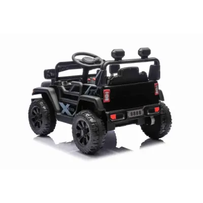Elektrické autíčko OFFROAD NEW s pohonem zadních kol, černé, Lithiová baterie, Vysoký podvozek, široké sedátko, Odpružené náprav