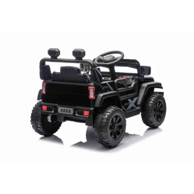 Elektrické autíčko OFFROAD NEW s pohonem zadních kol, černé, Lithiová baterie, Vysoký podvozek, široké sedátko, Odpružené náprav