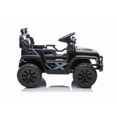 Elektrické autíčko OFFROAD NEW s pohonem zadních kol, černé, Lithiová baterie, Vysoký podvozek, široké sedátko, Odpružené náprav