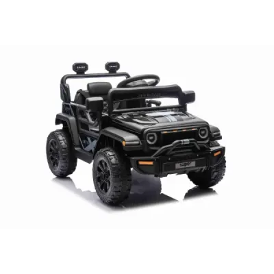 Elektrické autíčko OFFROAD NEW s pohonem zadních kol, černé, Lithiová baterie, Vysoký podvozek, široké sedátko, Odpružené náprav