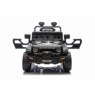 Elektrické autíčko OFFROAD NEW s pohonem zadních kol, černé, Lithiová baterie, Vysoký podvozek, široké sedátko, Odpružené náprav