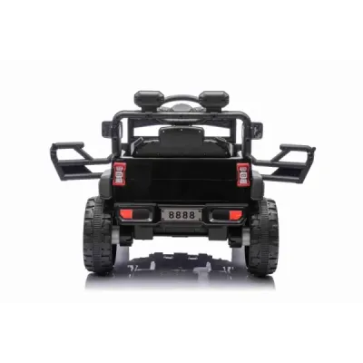 Elektrické autíčko OFFROAD NEW s pohonem zadních kol, černé, Lithiová baterie, Vysoký podvozek, široké sedátko, Odpružené náprav