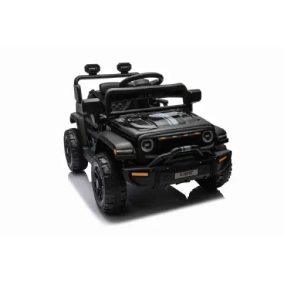Elektrické autíčko OFFROAD NEW s pohonem zadních kol, černé, Lithiová baterie, Vysoký podvozek, široké sedátko, Odpružené náprav