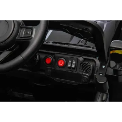 Elektrické autíčko OFFROAD NEW s pohonem zadních kol, černé, Lithiová baterie, Vysoký podvozek, široké sedátko, Odpružené náprav