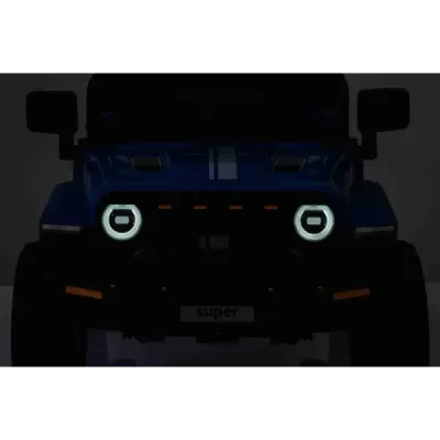 Elektrické autíčko OFFROAD NEW s pohonem zadních kol, černé, Lithiová baterie, Vysoký podvozek, široké sedátko, Odpružené náprav