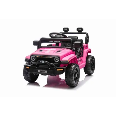 Elektrické autíčko OFFROAD NEW s pohonem zadních kol, růžové, Lithiová baterie, Vysoký podvozek, široké sedátko, Odpružené nápra