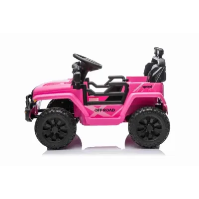 Elektrické autíčko OFFROAD NEW s pohonem zadních kol, růžové, Lithiová baterie, Vysoký podvozek, široké sedátko, Odpružené nápra