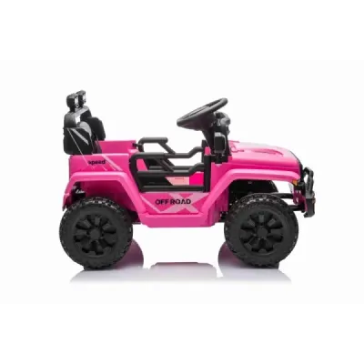 Elektrické autíčko OFFROAD NEW s pohonem zadních kol, růžové, Lithiová baterie, Vysoký podvozek, široké sedátko, Odpružené nápra