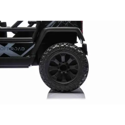 Elektrické autíčko OFFROAD NEW s pohonem zadních kol, červené, Lithiová baterie, Vysoký podvozek, široké sedátko, Odpružené nápr