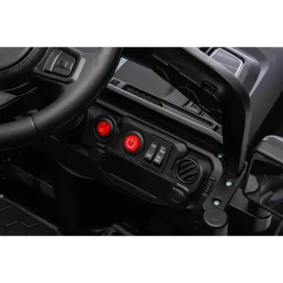 Elektrické autíčko OFFROAD NEW s pohonem zadních kol, červené, Lithiová baterie, Vysoký podvozek, široké sedátko, Odpružené nápr