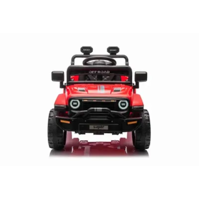 Elektrické autíčko OFFROAD NEW s pohonem zadních kol, červené, Lithiová baterie, Vysoký podvozek, široké sedátko, Odpružené nápr
