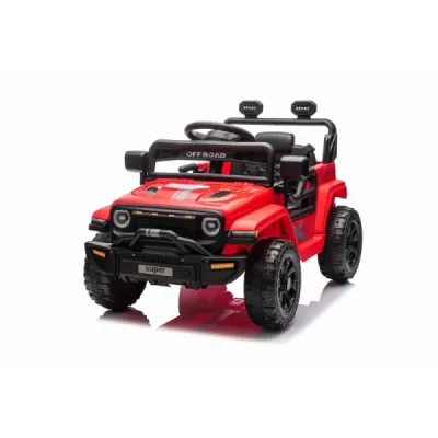 Elektrické autíčko OFFROAD NEW s pohonem zadních kol, červené, Lithiová baterie, Vysoký podvozek, široké sedátko, Odpružené nápr