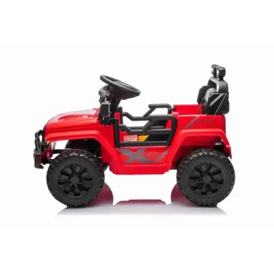 Elektrické autíčko OFFROAD NEW s pohonem zadních kol, červené, Lithiová baterie, Vysoký podvozek, široké sedátko, Odpružené nápr