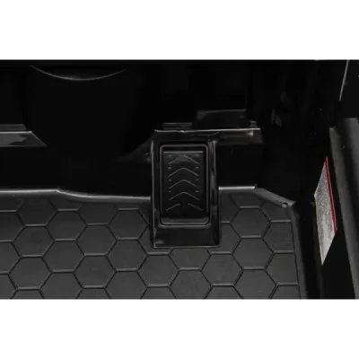 Elektrické autíčko OFFROAD NEW s pohonem zadních kol, bílé, Lithiová baterie, Vysoký podvozek, široké sedátko, Odpružené nápravy