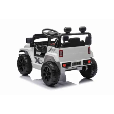 Elektrické autíčko OFFROAD NEW s pohonem zadních kol, bílé, Lithiová baterie, Vysoký podvozek, široké sedátko, Odpružené nápravy