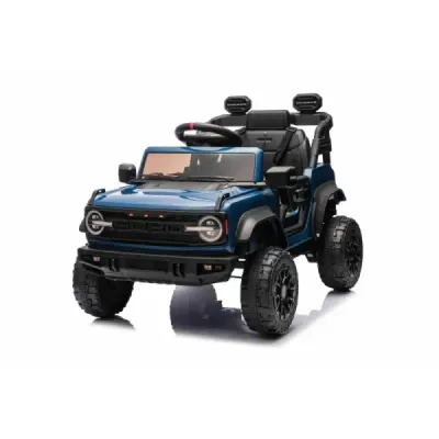 Elektrické autíčko Ford Bronco s pohonem zadních kol s licencí (Jednomístné), modré, Lithiová baterie, Vysoký podvozek, široké s