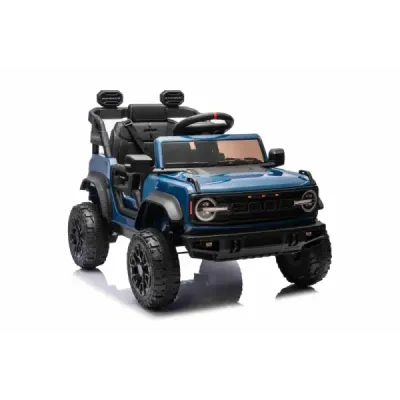 Elektrické autíčko Ford Bronco s pohonem zadních kol s licencí (Jednomístné), modré, Lithiová baterie, Vysoký podvozek, široké s