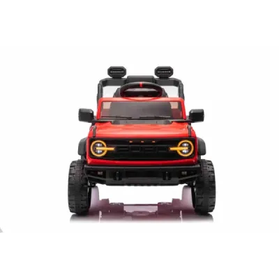 Elektrické autíčko Ford Bronco s pohonem zadních kol s licencí (Jednomístné), červené, Lithiová baterie, Vysoký podvozek, široké
