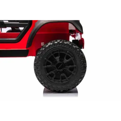 Elektrické autíčko Ford Bronco s pohonem zadních kol s licencí (Jednomístné), červené, Lithiová baterie, Vysoký podvozek, široké